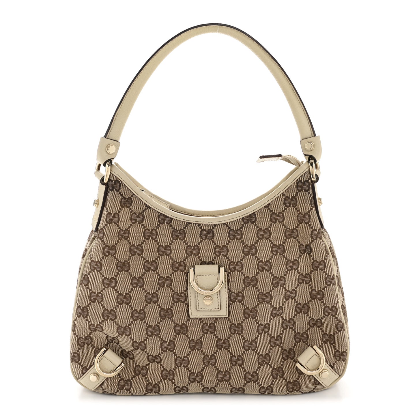 Monogram Medium Abbey D Ring Hobo Off White