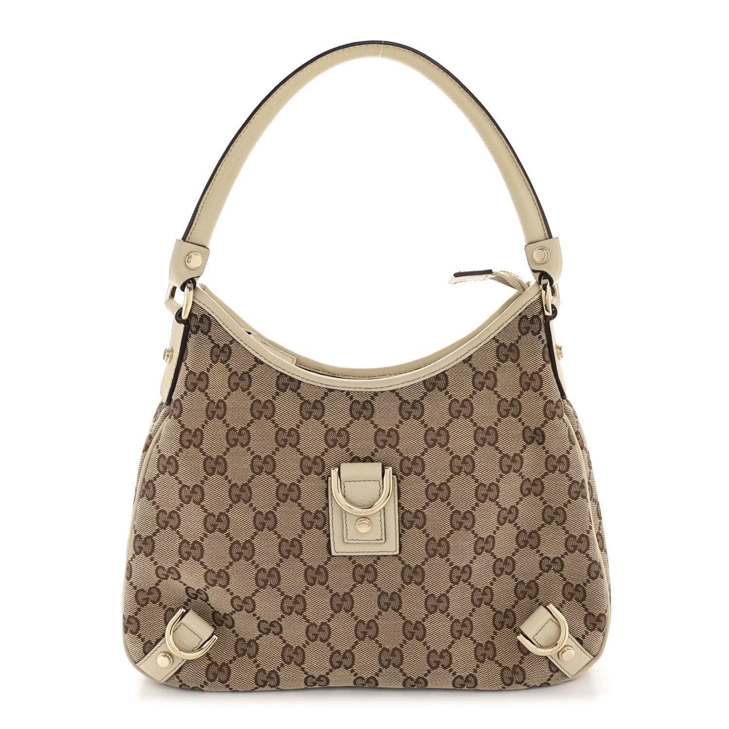 Gucci Monogram Medium Abbey D Ring Hobo Off White 1 of 13