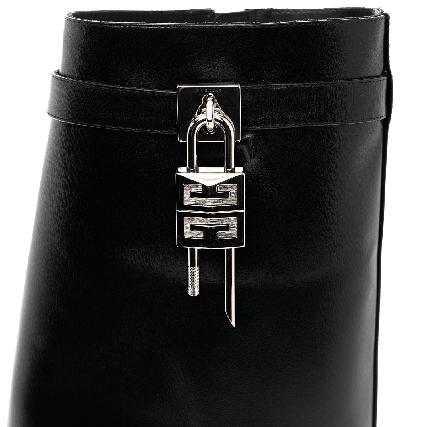 Givenchy Calfskin Shark Lock Ankle Boots 40 Black 5 of 10