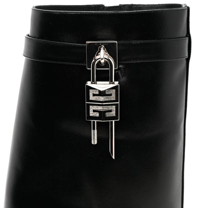 Givenchy Calfskin Shark Lock Ankle Boots 40 Black 5 of 10