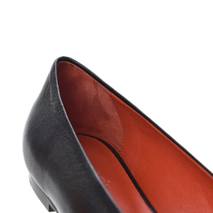 Hermes Goatskin Bilbao Ballerina Flats 36.5 Black 14 of 16