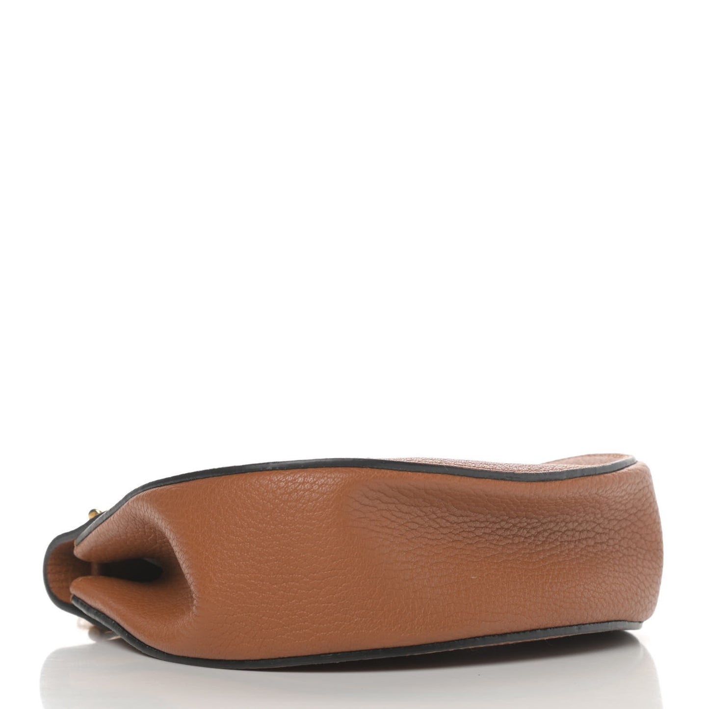 Grained Lambskin Mini Drew Shoulder Bag Caramel