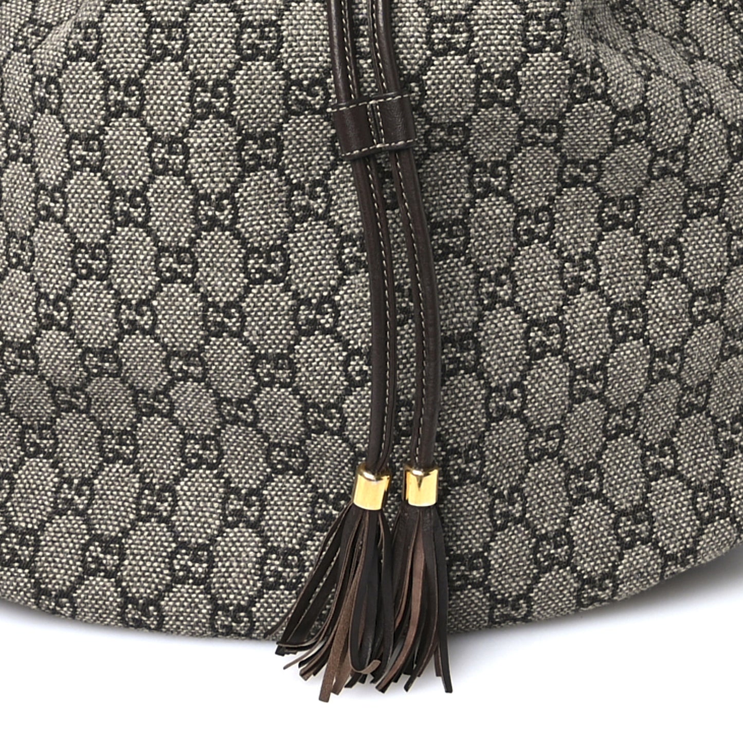 Monogram Medium Interlocking Icon Shoulder Bag Dark Brown