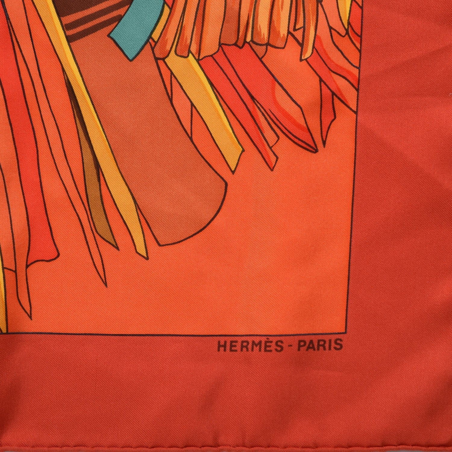Hermes Silk Cuirs Du Desert Scarf 90 3 of 5