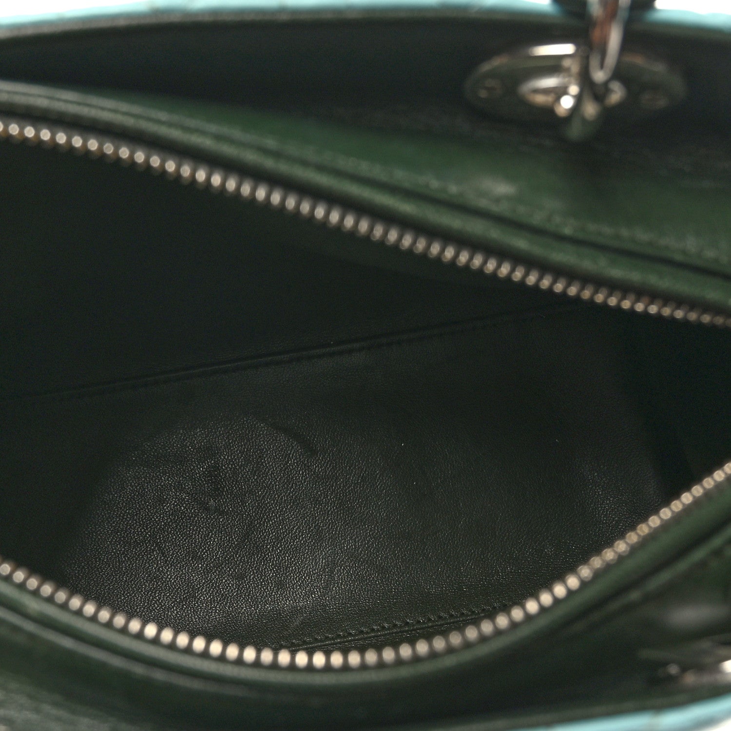 Christian Dior Lambskin Cannage Medium Tri-Color Lady Dior Blue Green 5 of 13