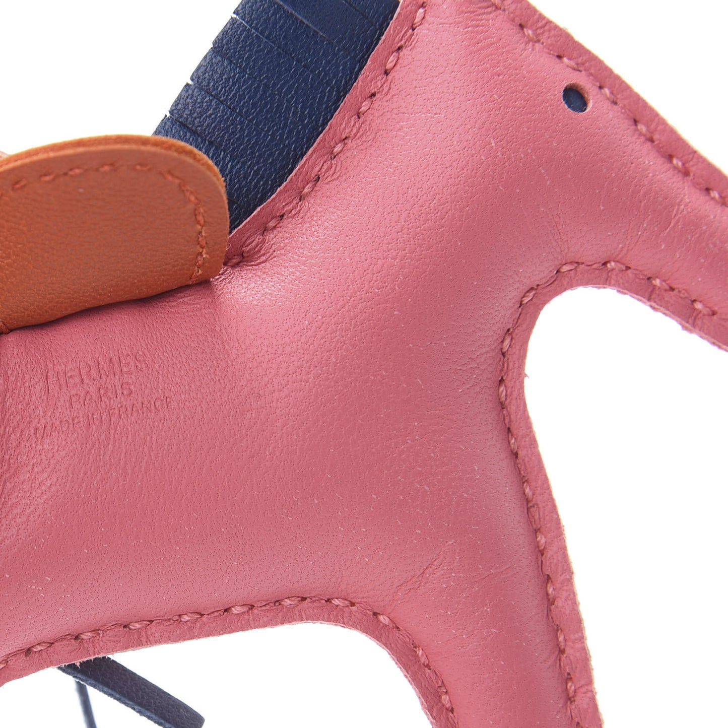 Milo Lambskin Grigri Rodeo Bag Charm PM Rose Azalee Cornaline Bleu De Malte