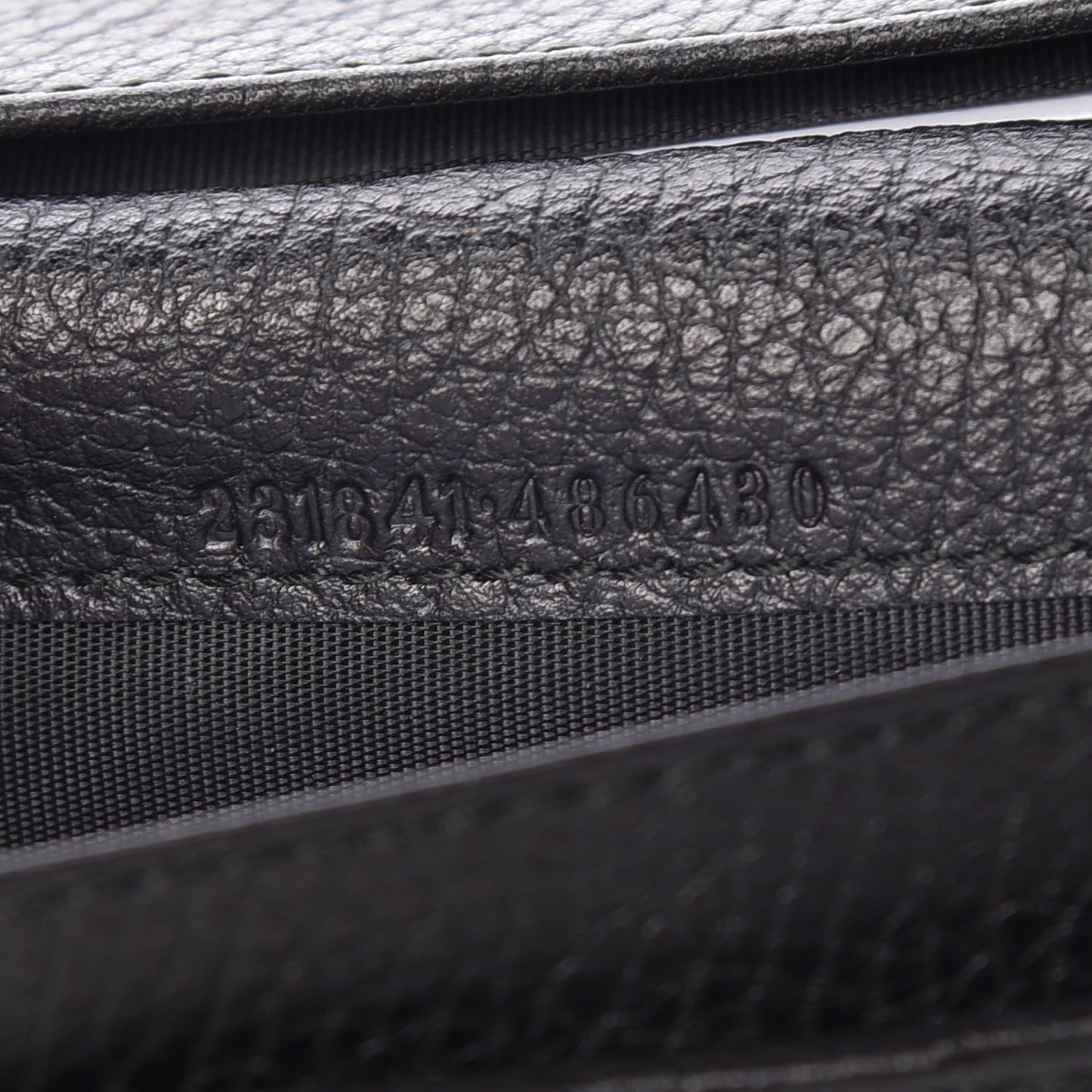 Pebbled Calfskin Punch Continental Flap Wallet Black