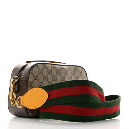 Gucci GG Supreme Monogram Web Neo Vintage Shoulder Bag Beige New Acero Crop 3 of 10