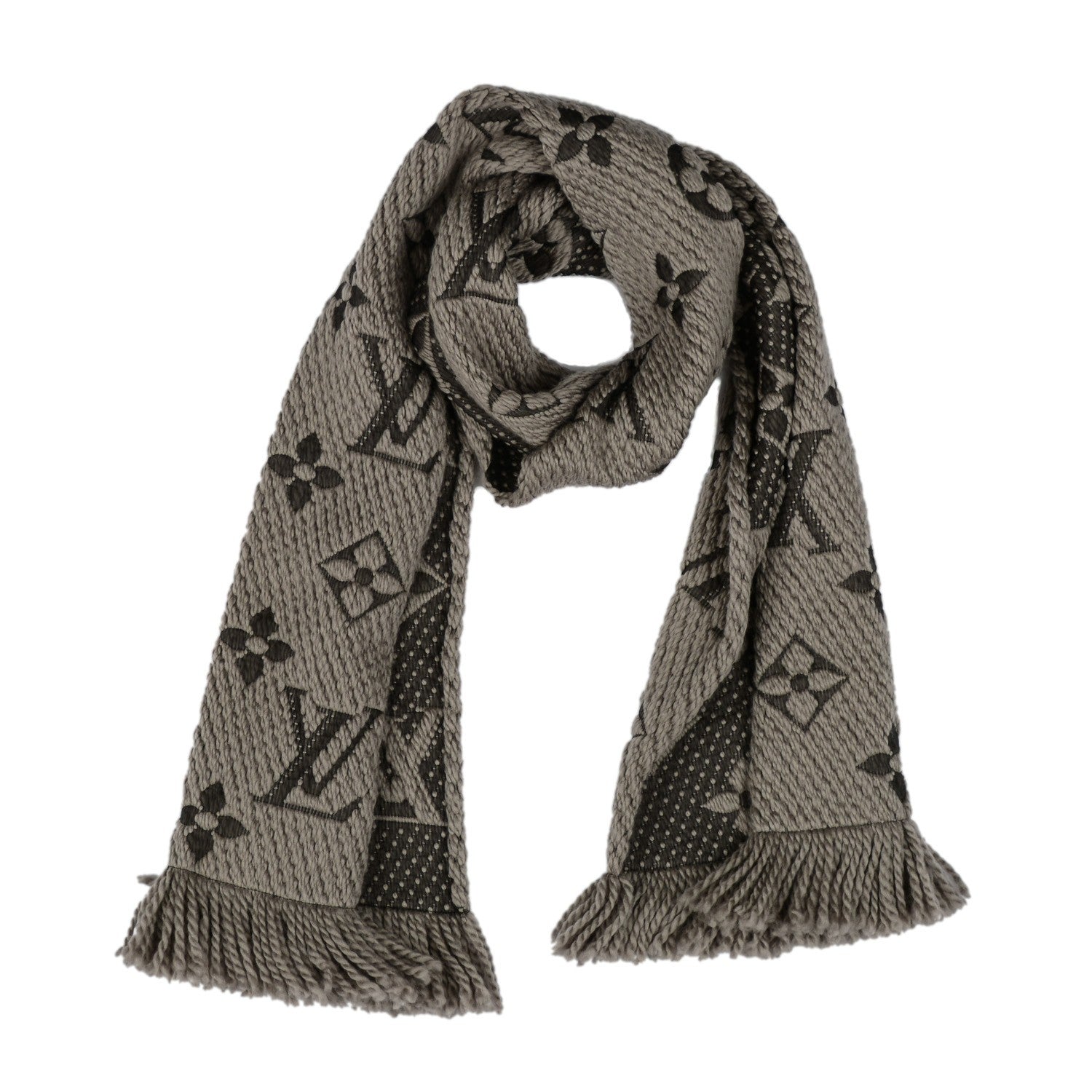 Louis Vuitton Wool Silk Logomania Scarf Verone 1 of 5