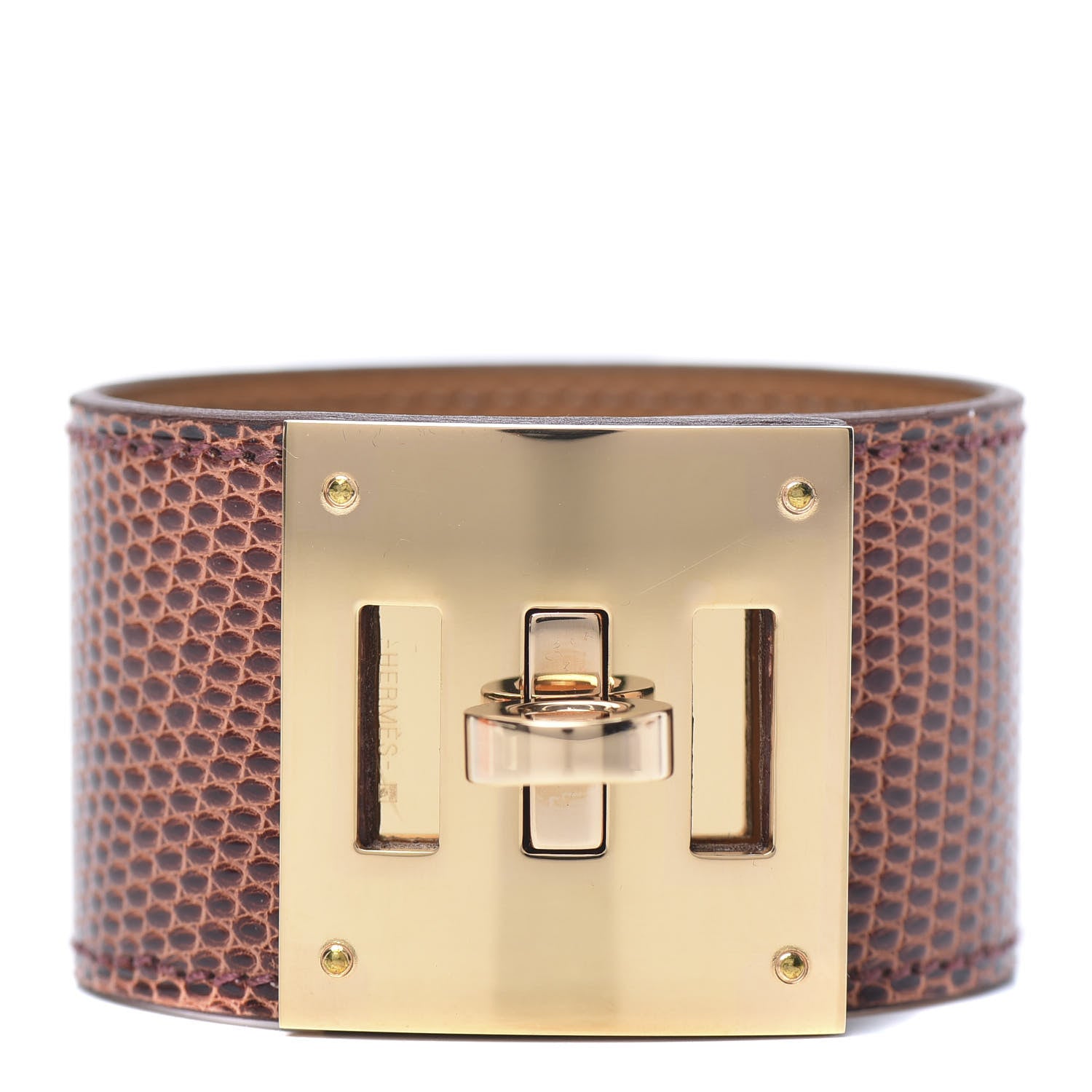 Hermes Lizard Kelly Dog Cuff T2 Etrusque 1 of 6