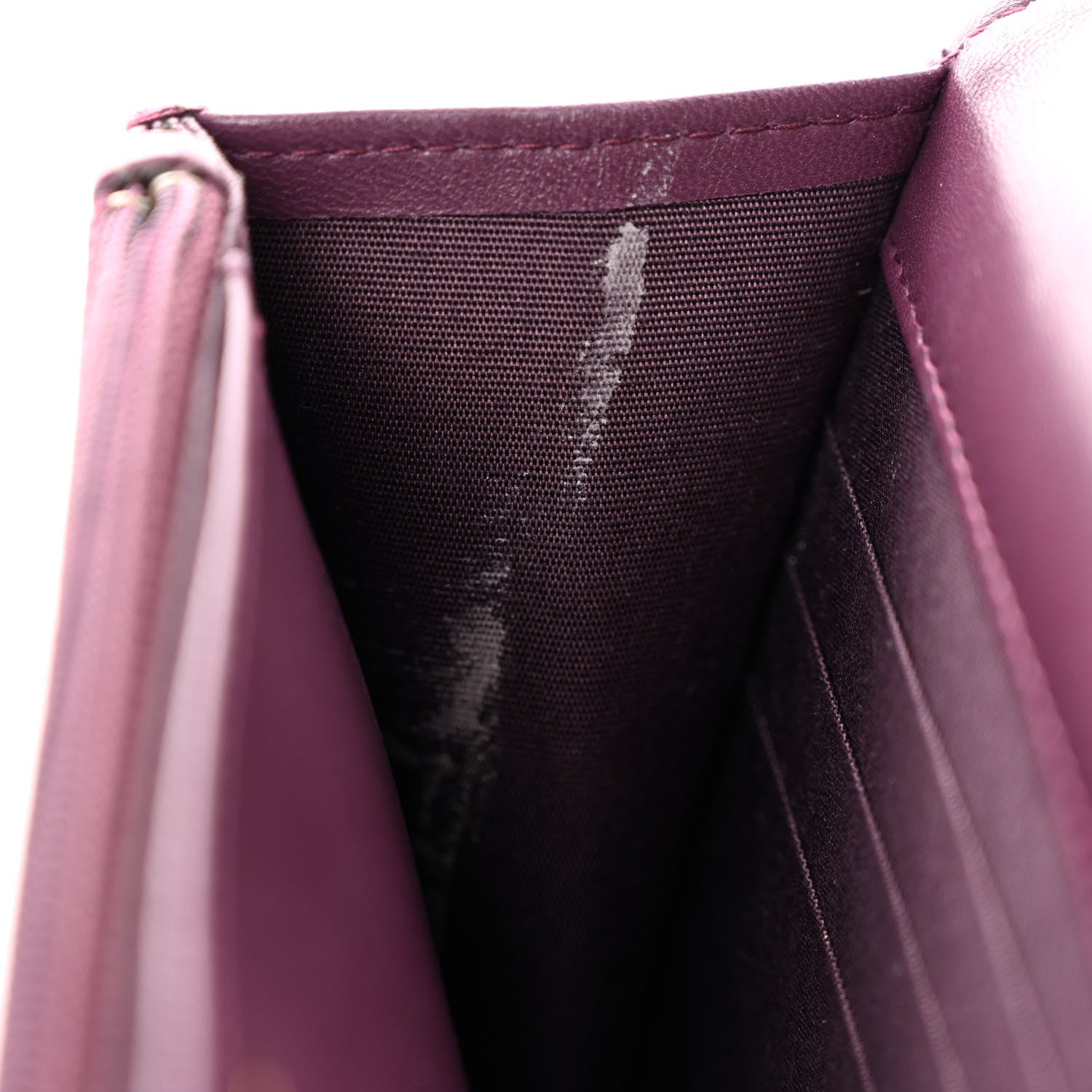 Chanel Lambskin Quilted Trendy CC Wallet On Chain WOC Purple 13 of 13
