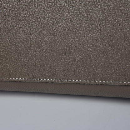 Celine Drummed Calfskin Micro Luggage Souris 11 of 13