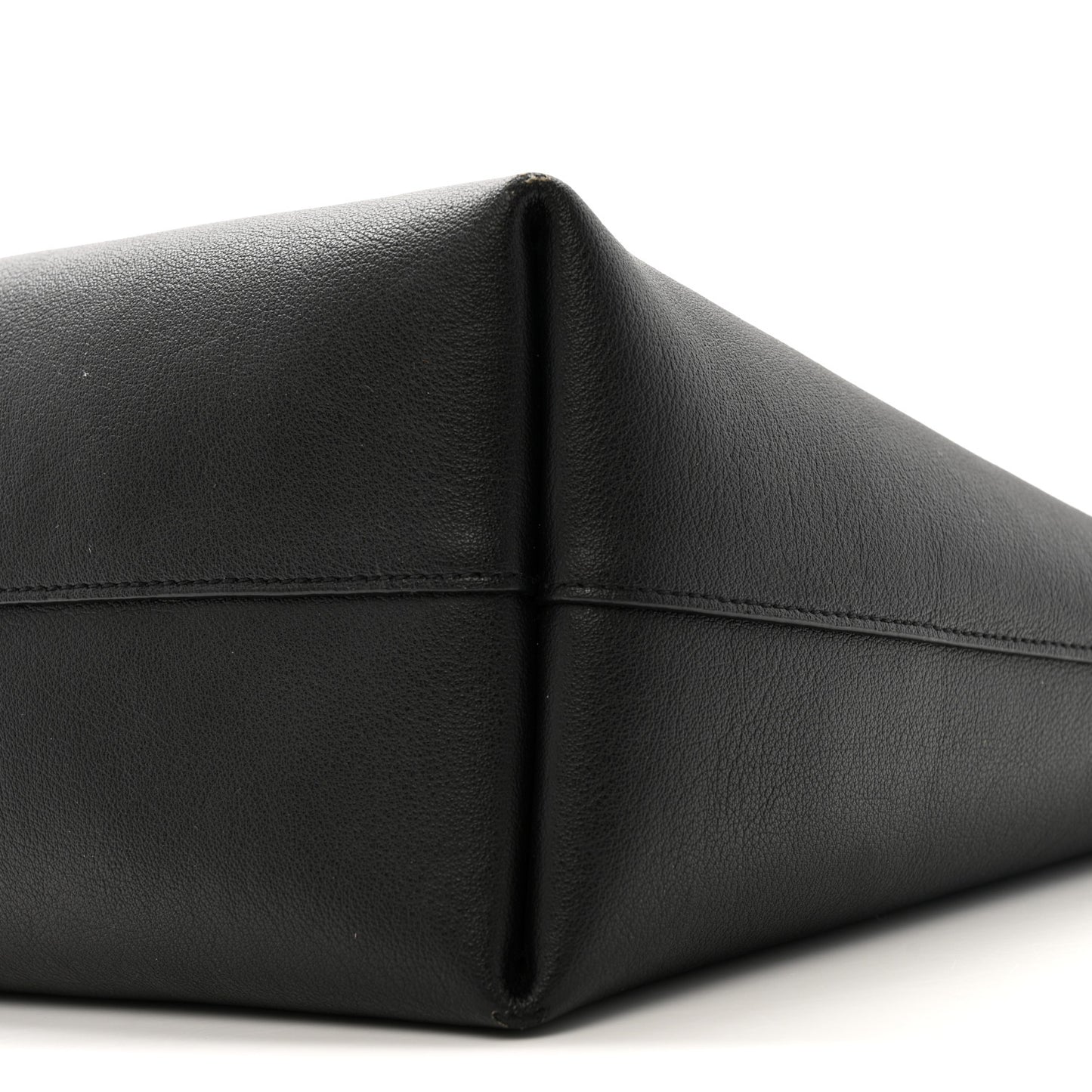 Calfskin Large Shopping Tote Black