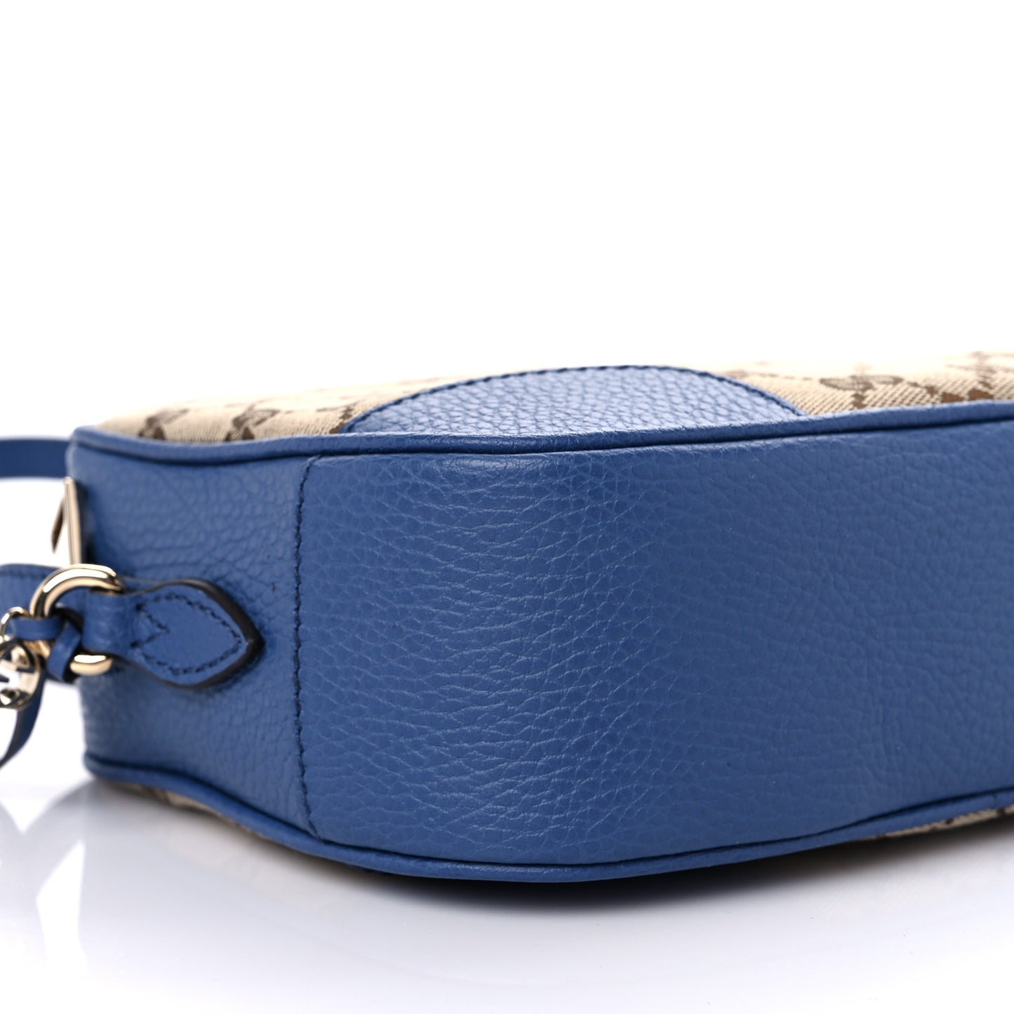 Monogram Dollar Calfskin Mini Bree Messenger Bag Beige Ebony Caspian