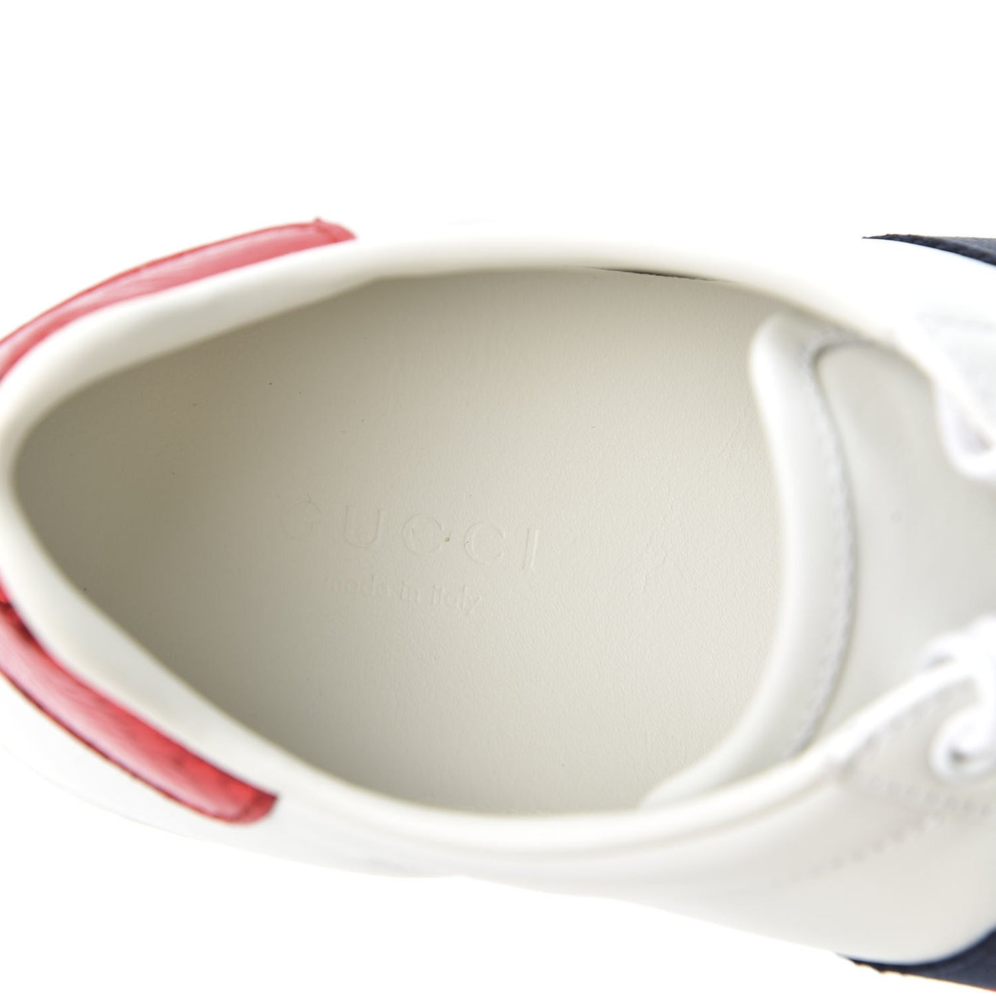 Calfskin Ayers Web Blind for Love Embroidered Womens Ace Sneakers 36.5 White