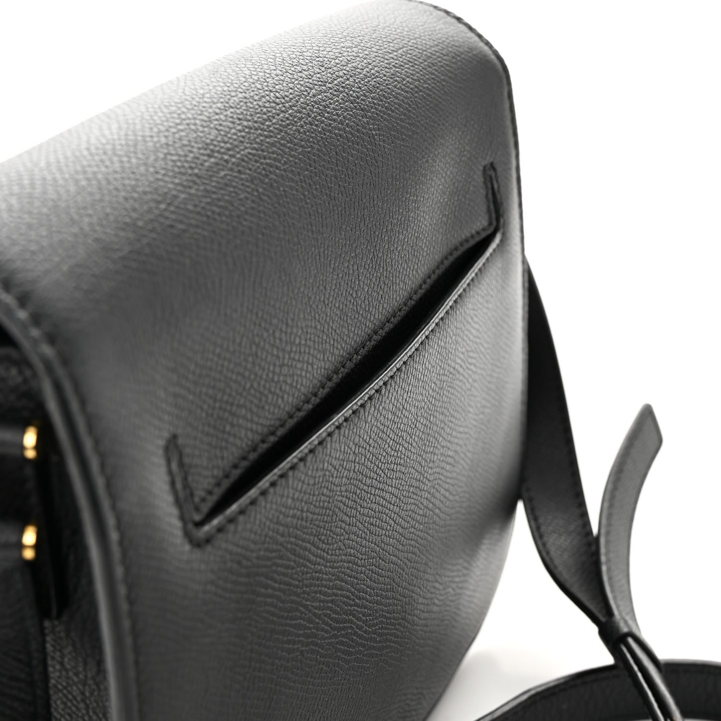 Calfskin Small T Clasp Tara Crossbody Bag Black