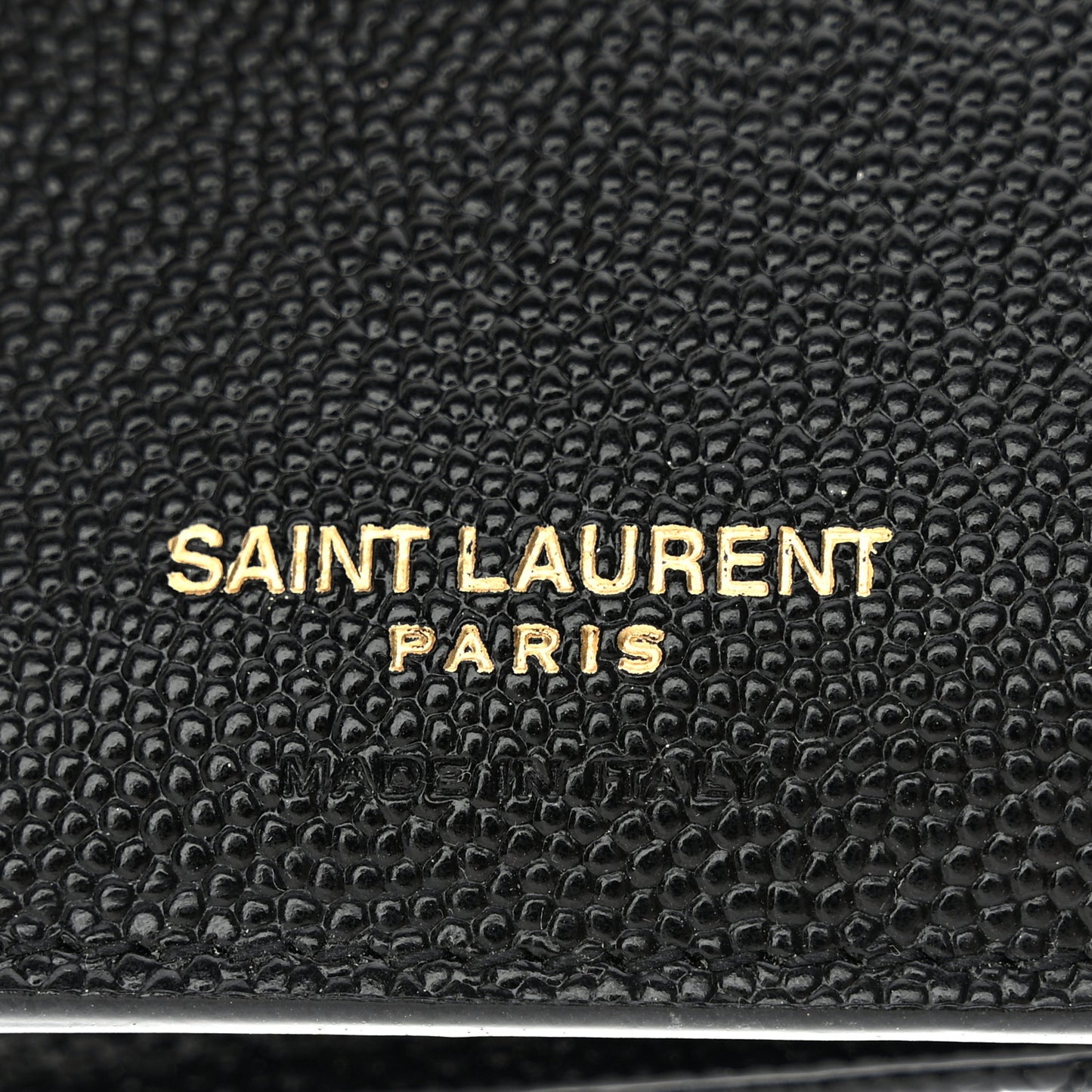 Grain De Poudre Mixed Matelasse Triquilt Monogram Compact Tri Fold Wallet Black