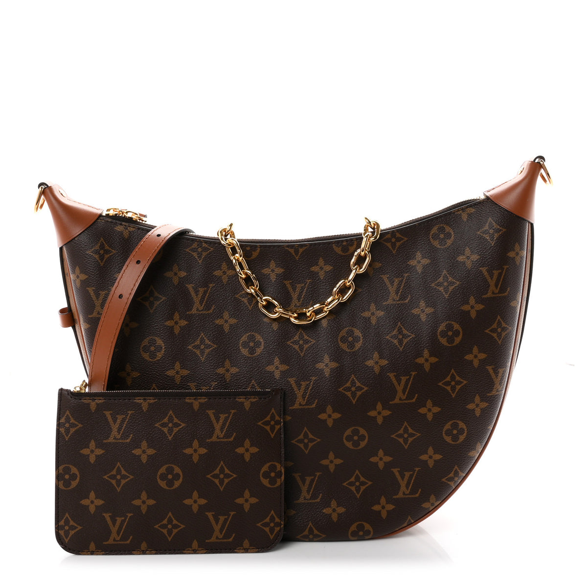 Reverse Monogram Loop Hobo
