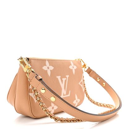 Louis Vuitton Empreinte Monogram Giant Multi Pochette Accessories Arizona Creme 3 of 9