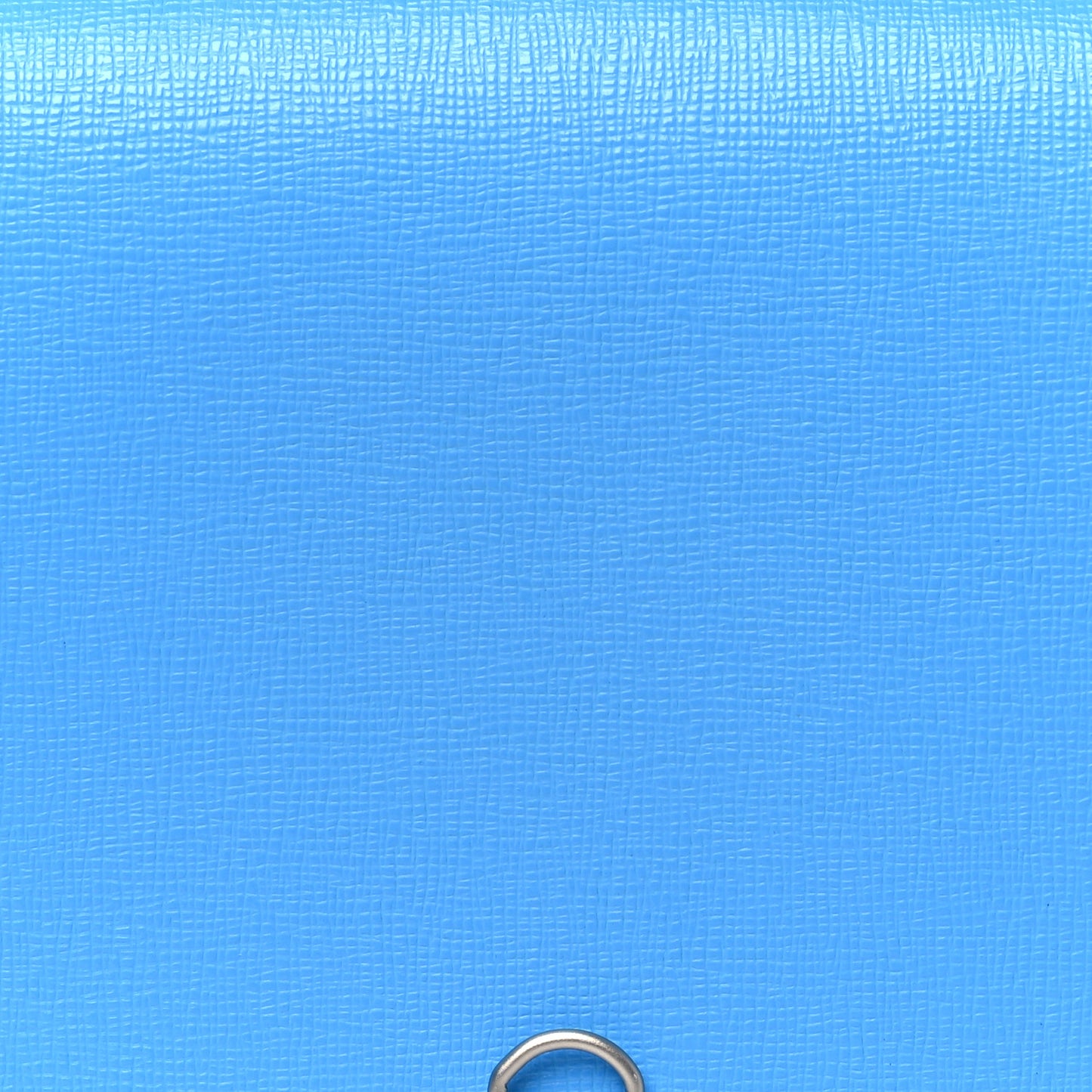 Saffiano Binder Clip Flap Shoulder Bag Light Blue