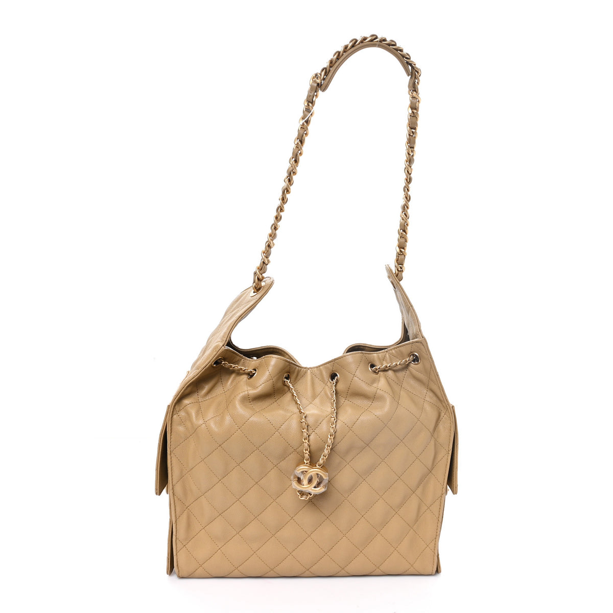 Chanel Caviar Quilted Medium Chanel 25 Handbag Dark Beige 1 of 12