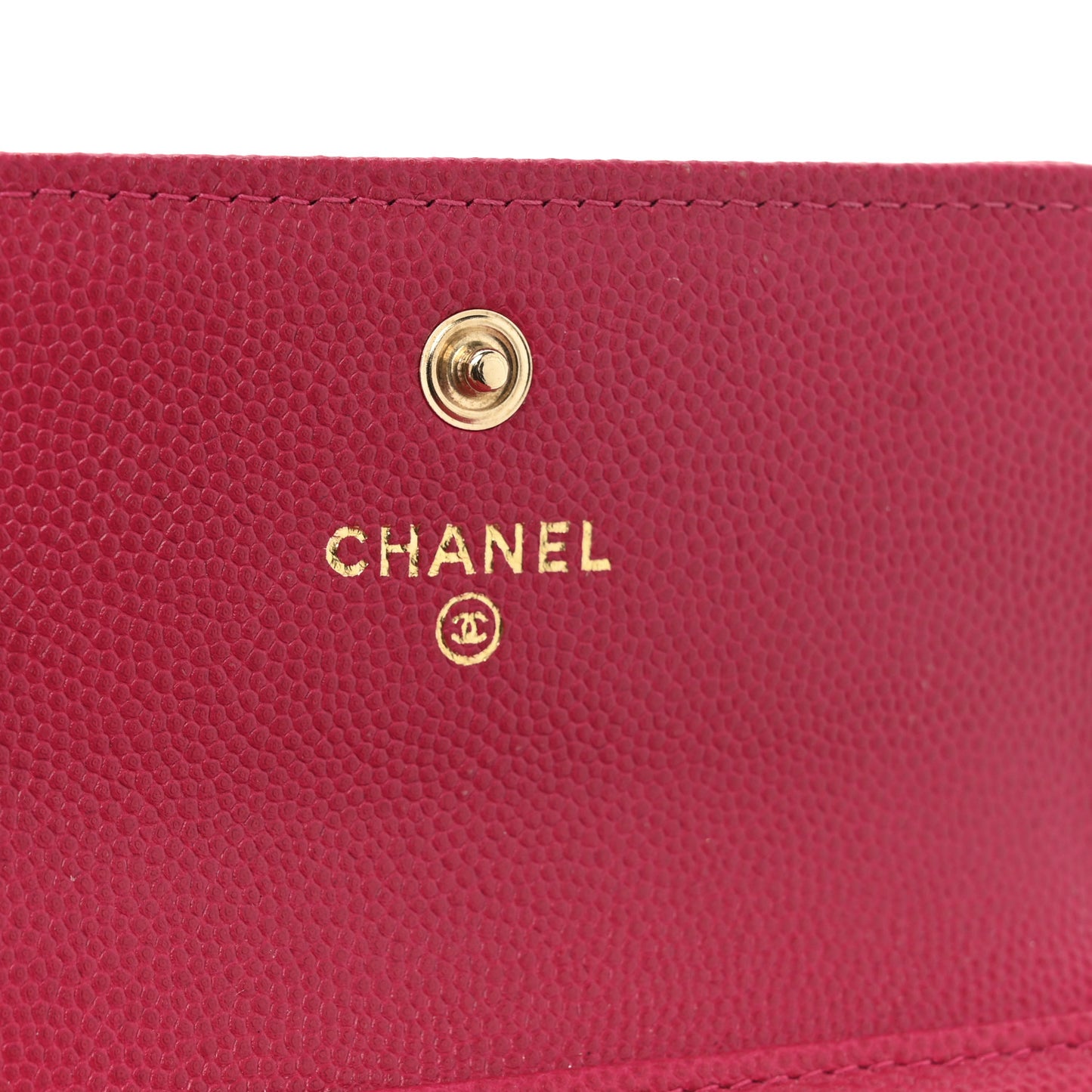 Caviar Quilted Compact Boy Wallet Pink