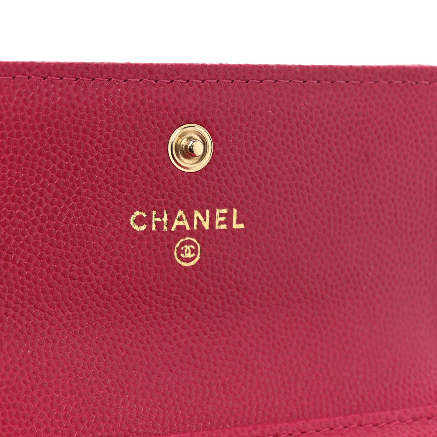 Chanel Caviar Quilted Compact Boy Wallet Pink 7 of 10