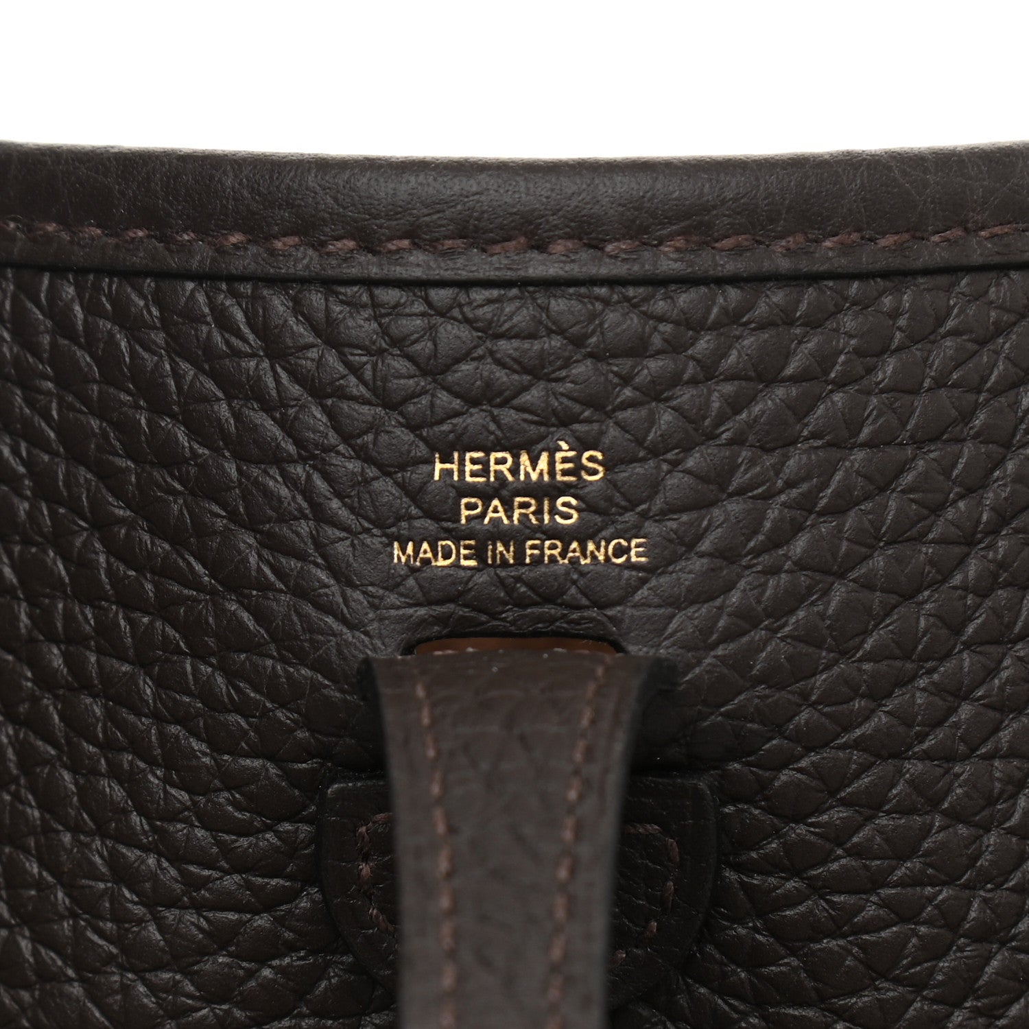 Hermes Taurillon Clemence Evelyne TPM Chocolate 10 of 21