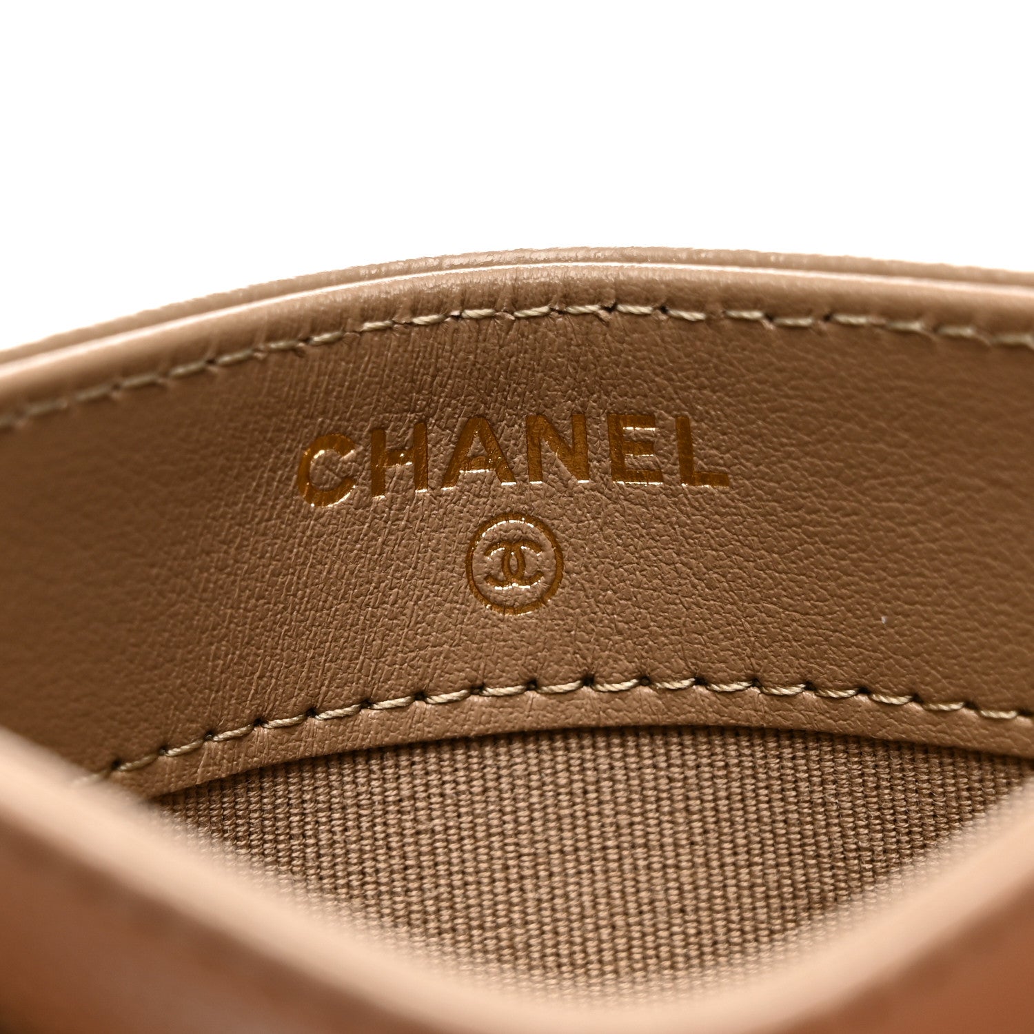 Chanel Caviar Quilted Card Holder Brown 7 of 9