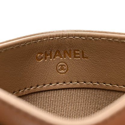 Chanel Caviar Quilted Card Holder Brown 7 of 9