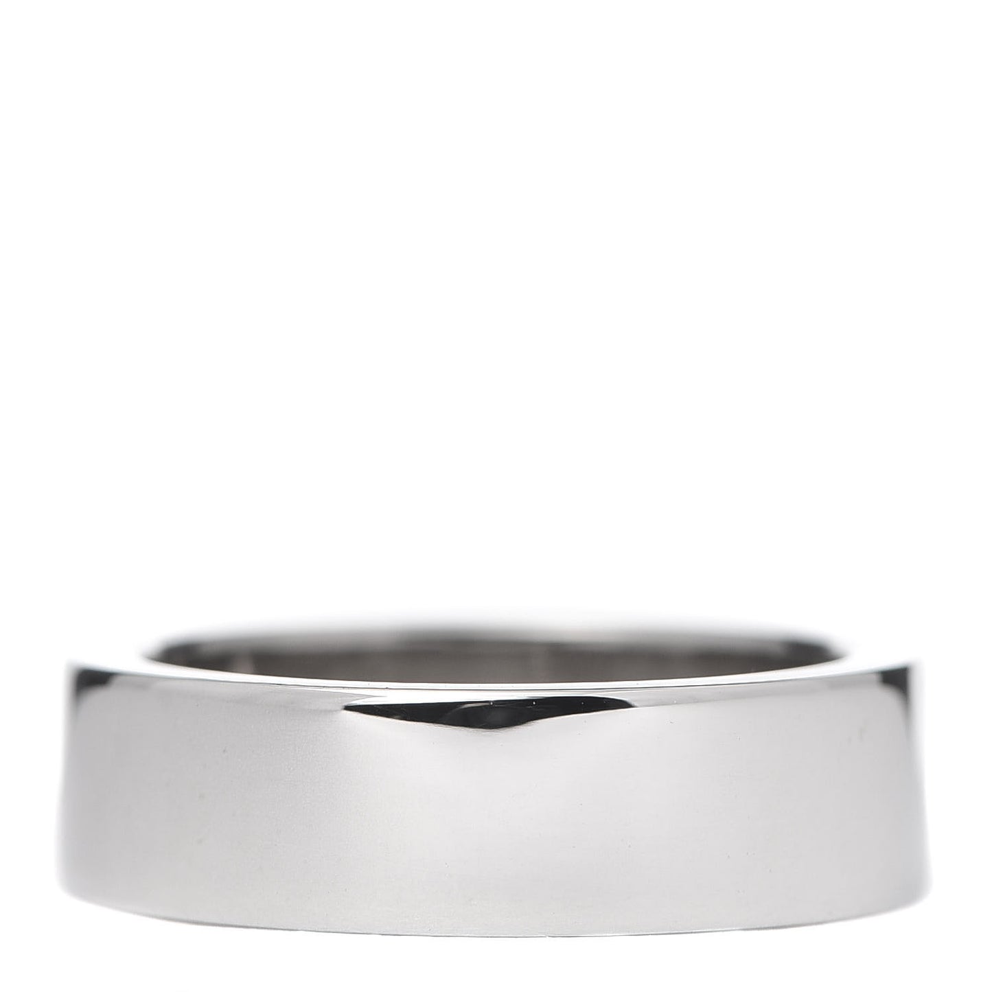 18K White Gold Diamond 5.5mm Christmas LOVE Ring 49 4.75