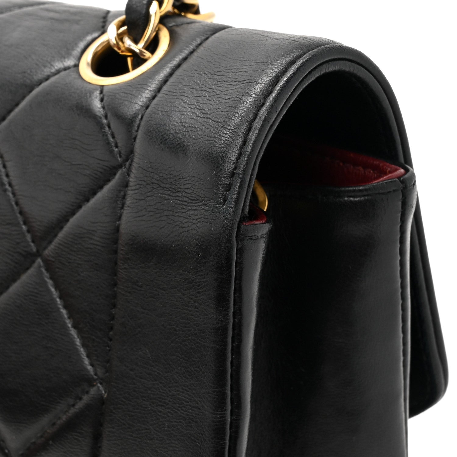 Chanel Lambskin Quilted Small Single Flap Black 15 of 16