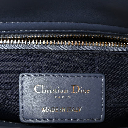 Christian Dior Lambskin Cannage Small My ABCDior Lady Dior Denim Blue 6 of 10
