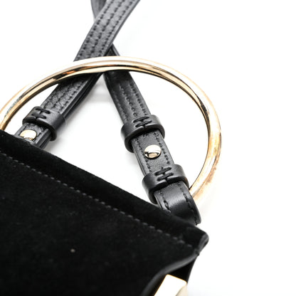 Chloe Suede Calfskin Mini Faye Bracelet Bag Black 11 of 16