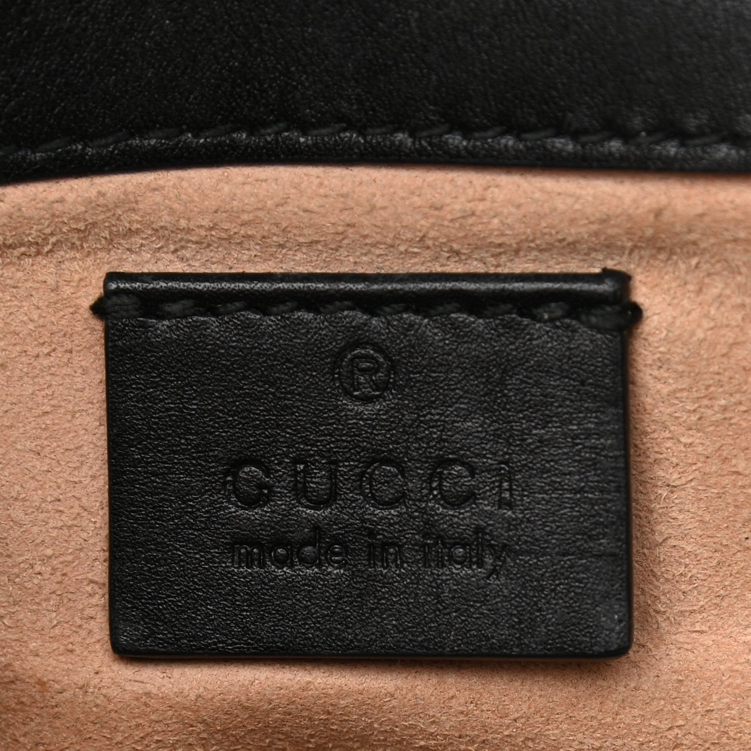 Gucci Calfskin Matelasse Super Mini GG Marmont Shoulder Bag Black 6 of 11