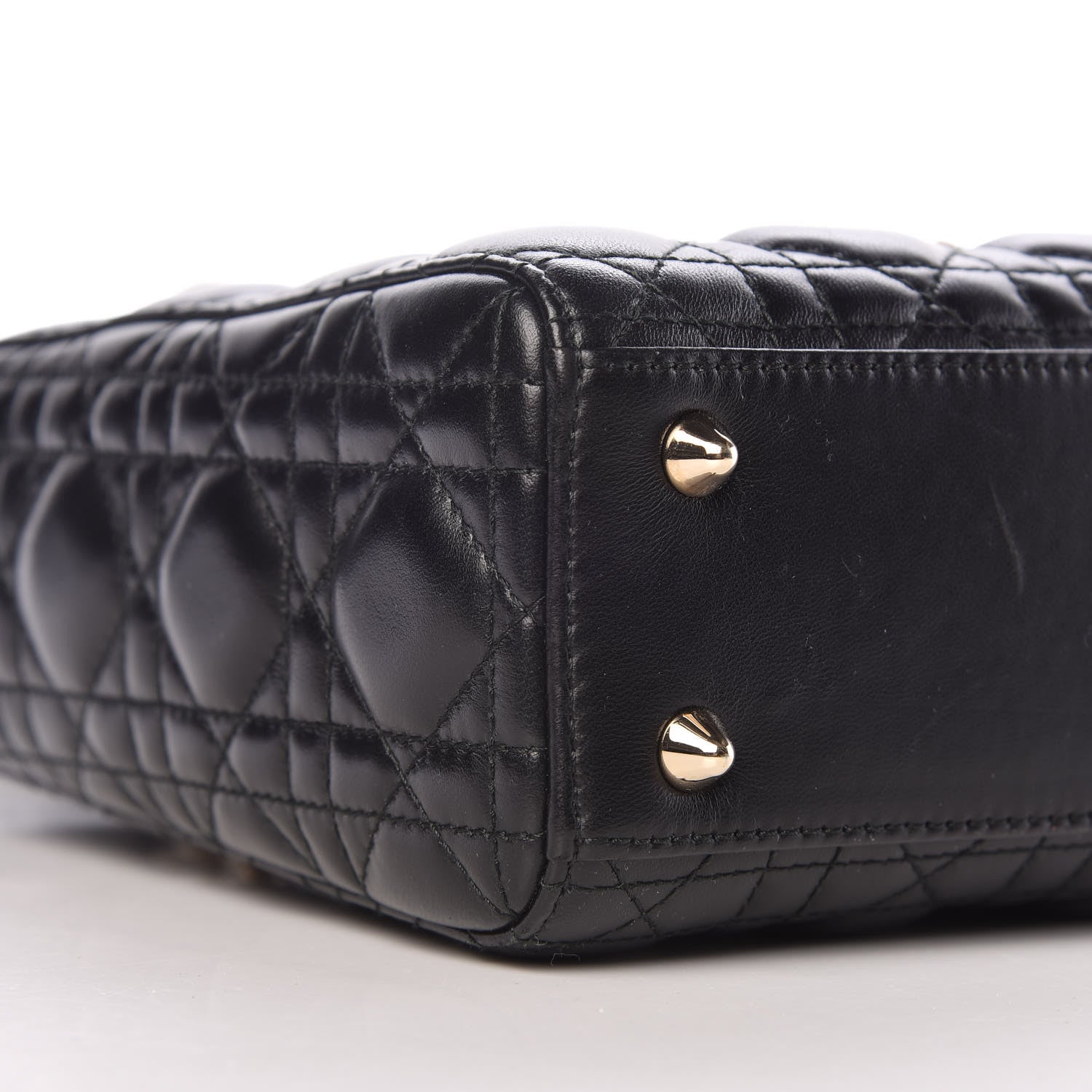 Christian Dior Lambskin Cannage Small Lucky Badges My Lady Dior Black 8 of 11