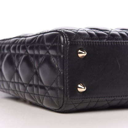 Christian Dior Lambskin Cannage Small Lucky Badges My Lady Dior Black 8 of 11
