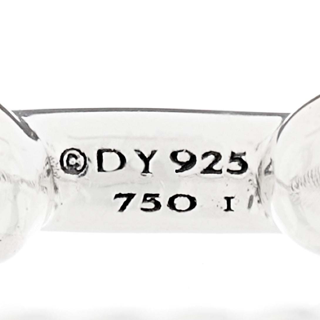 David Yurman Sterling Silver 18K Yellow Gold Diamond Petite Helena Wrap Ring 54 7 4 of 5