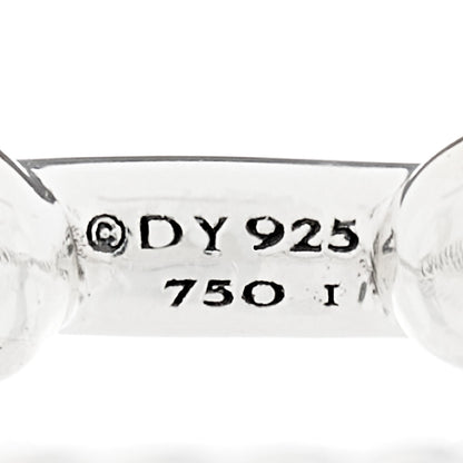 David Yurman Sterling Silver 18K Yellow Gold Diamond Petite Helena Wrap Ring 54 7 4 of 5