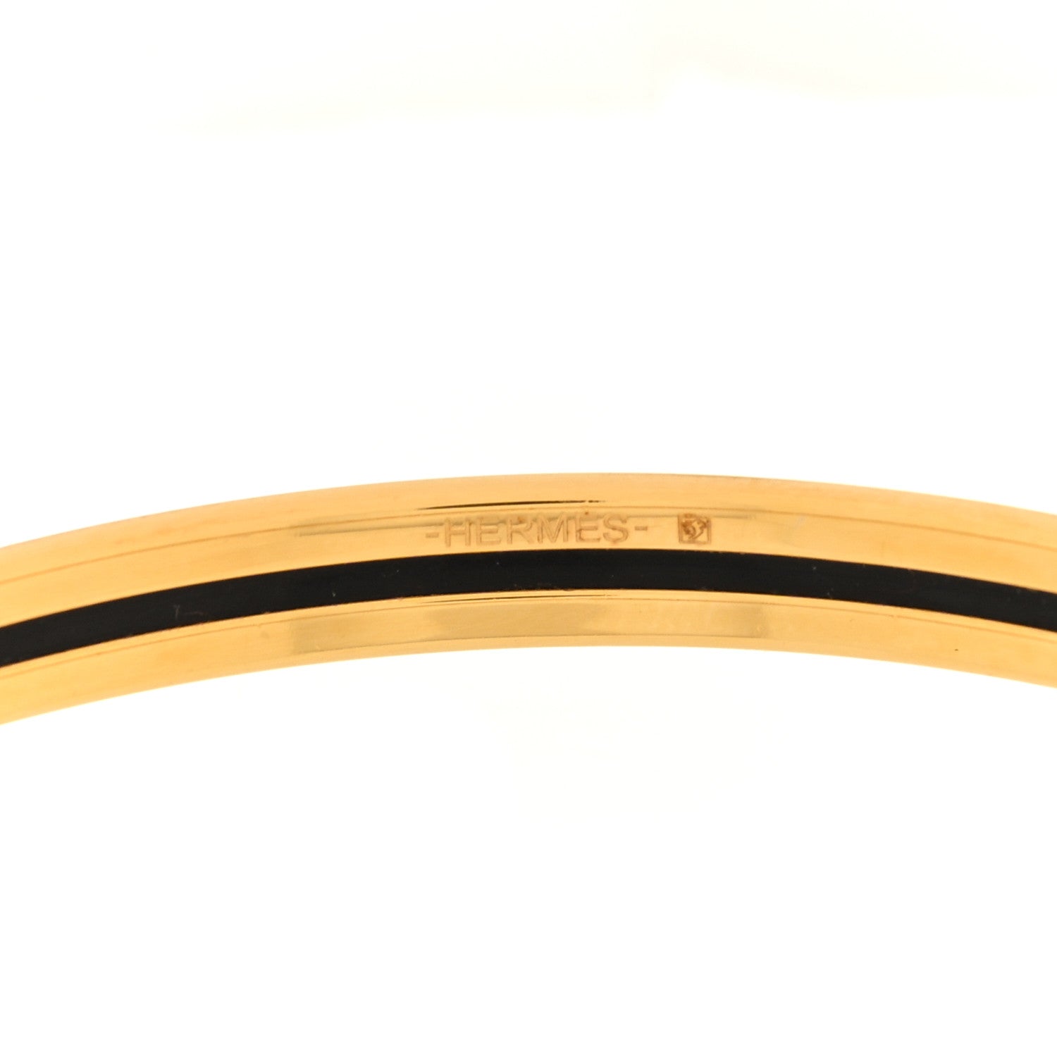 Hermes Enamel Printed Fantaisie d'Etriers Extra Narrow Bracelet White 4 of 4