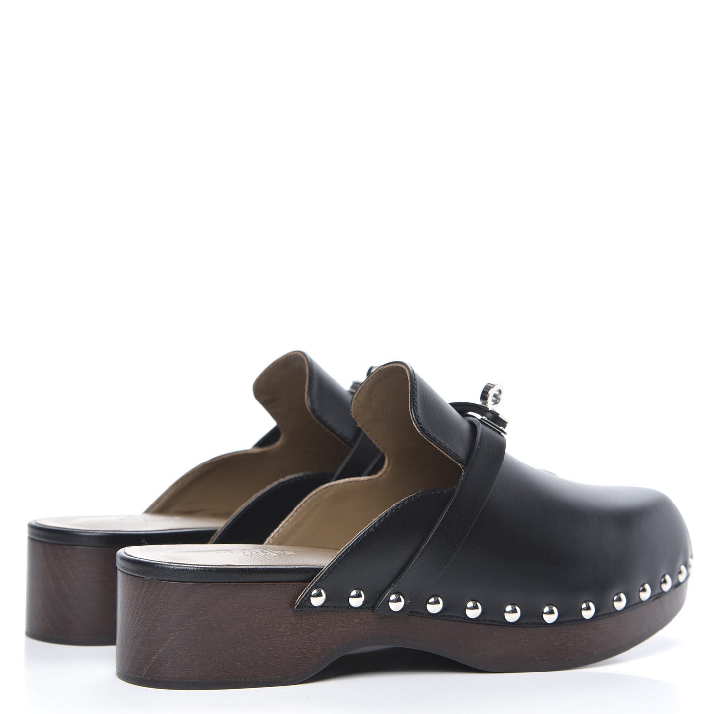 Calfskin Carlotta Mules 36 Black