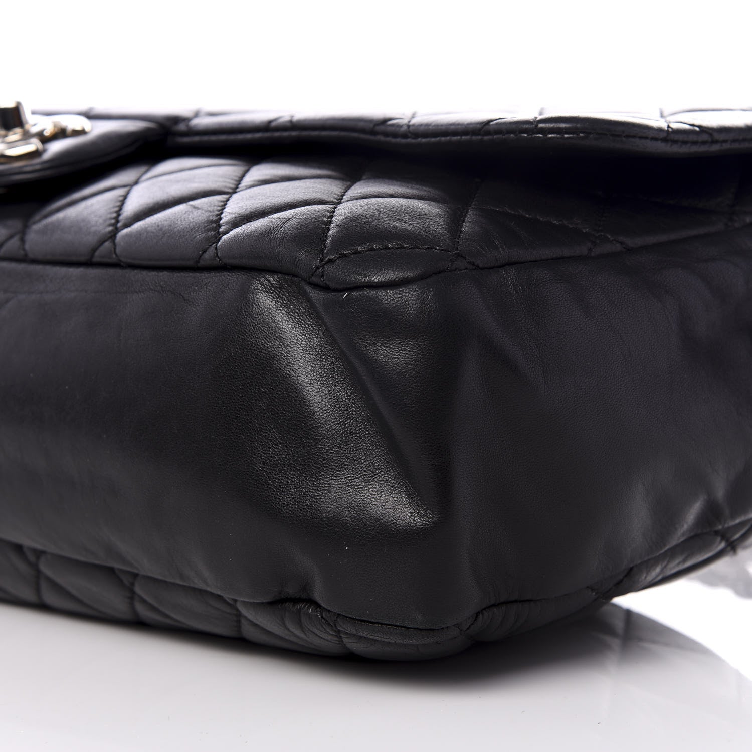 Chanel Lambskin Quilted Maxi Coco Rain Flap Black 8 of 11