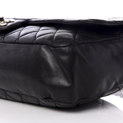 Chanel Lambskin Quilted Maxi Coco Rain Flap Black 8 of 11
