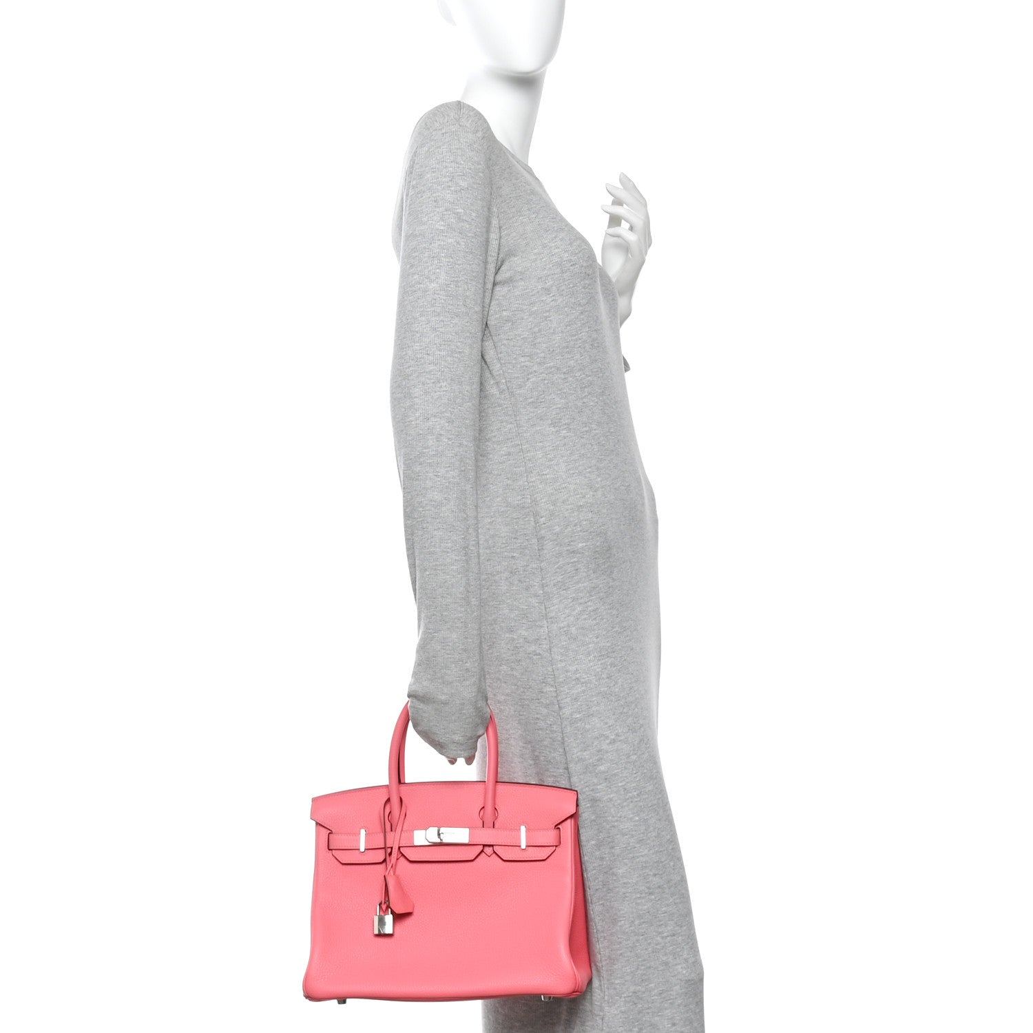 Hermes Togo Birkin 30 Rose Azalee 2 of 11