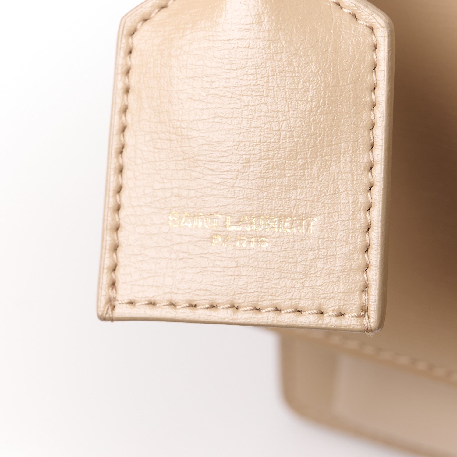 Saint Laurent Calfskin Medium Monogram Sunset Dark Beige 9 of 13