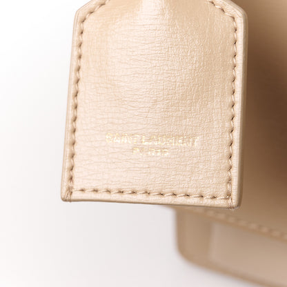 Saint Laurent Calfskin Medium Monogram Sunset Dark Beige 9 of 13