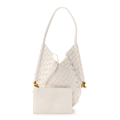 Bottega Veneta Nappa Intrecciato Small Solstice Hobo White 3 of 11