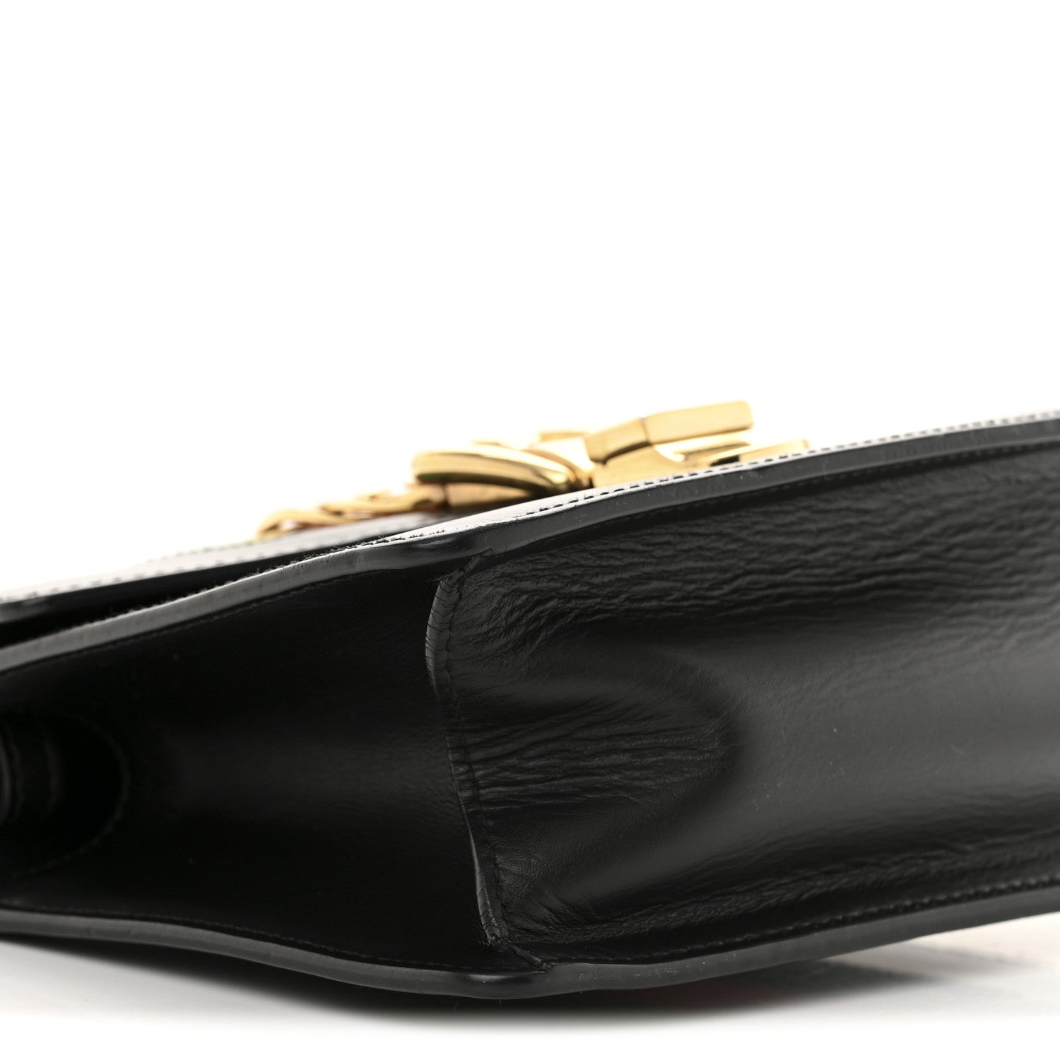 Gucci Calfskin Mini Sylvie Top Handle Bag Black 9 of 13