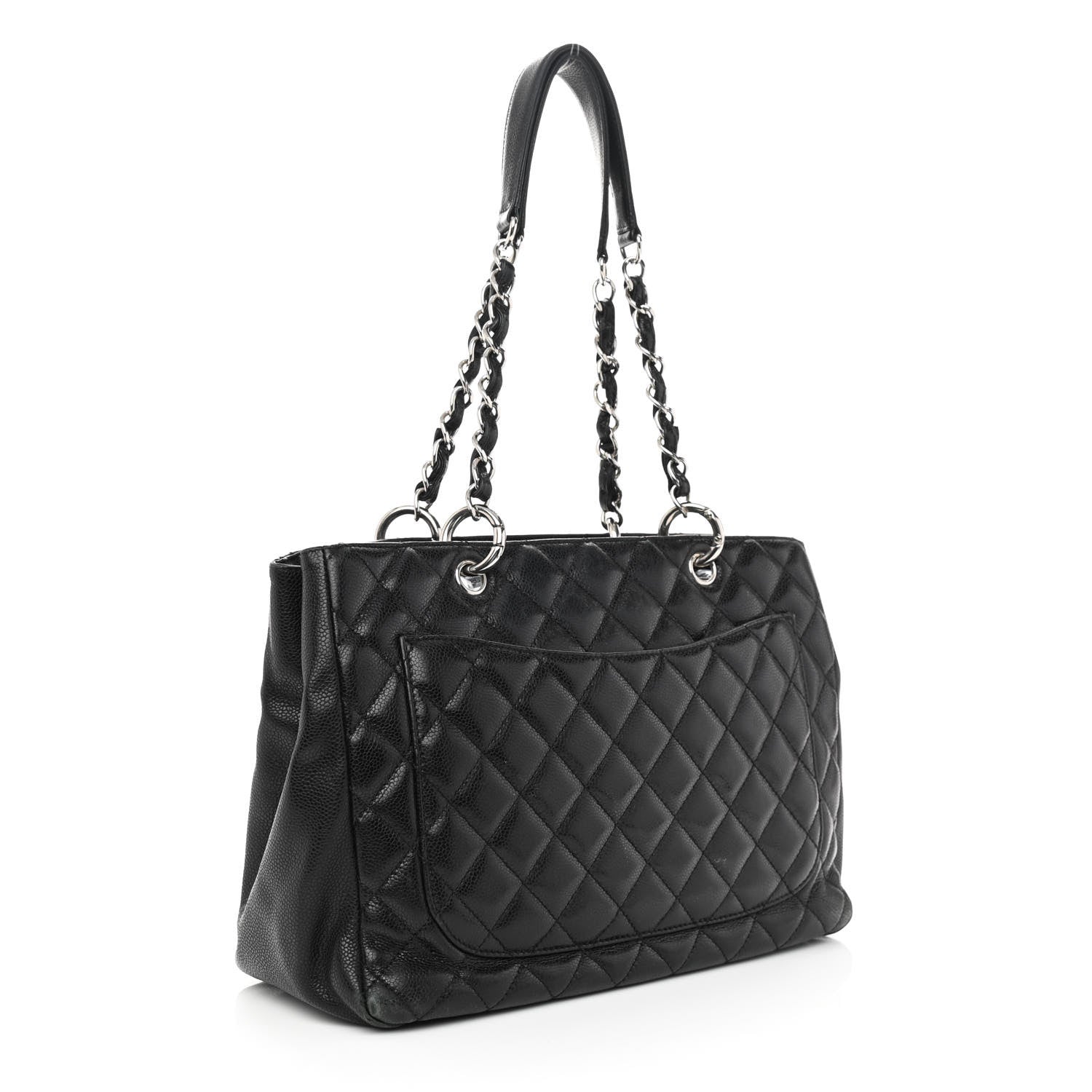 Chanel Caviar Quilted Grand Shopping Tote GST Black 3 of 11