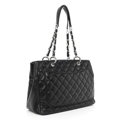 Chanel Caviar Quilted Grand Shopping Tote GST Black 3 of 11